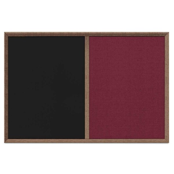 Enclosed Corkboard, 1 Door, 24"x36", 4" Fra, UV3422-SATIN-SURF